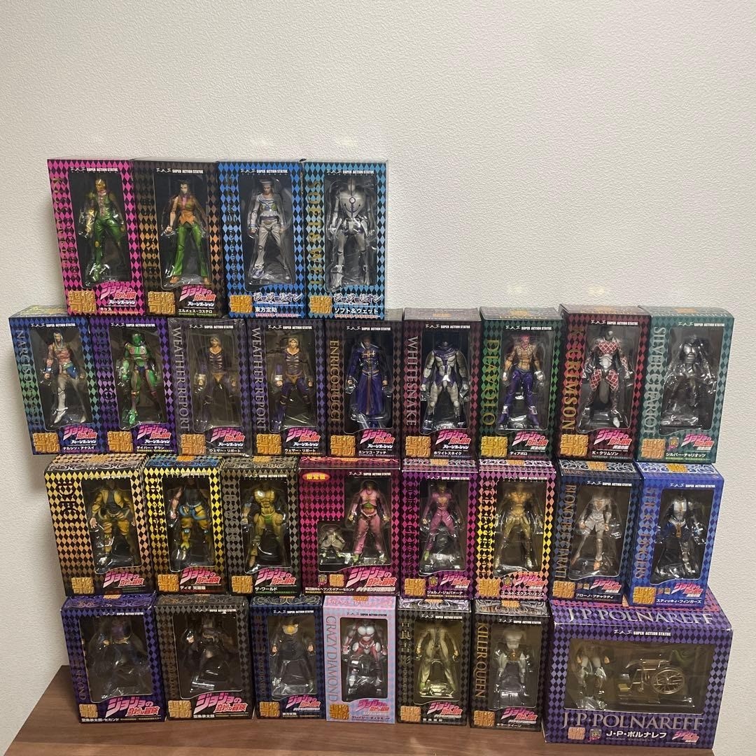 Medicos Super Action Statue JoJo's Bizarre Adventure Figure 28 Set With Box