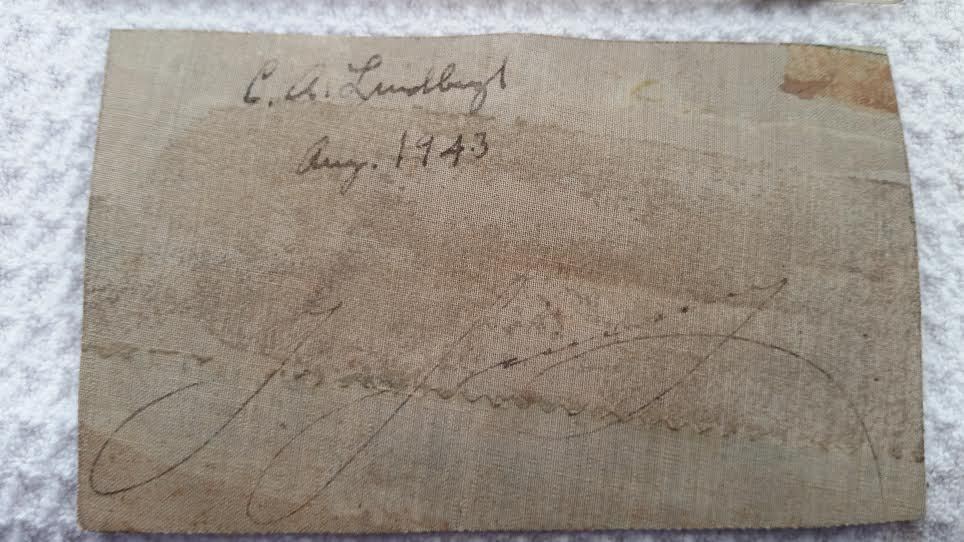 CHARLES A. LINDBERGH and IGOR SIKORSKY HAND SIGNED AUGUST 1943 