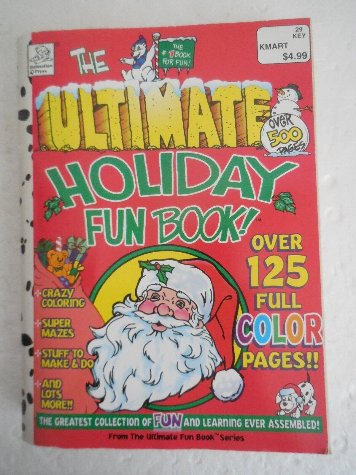 1998 The Ultimate Holiday Fun Book 512 Pages Coloring Mazes Stuff to Make & Do