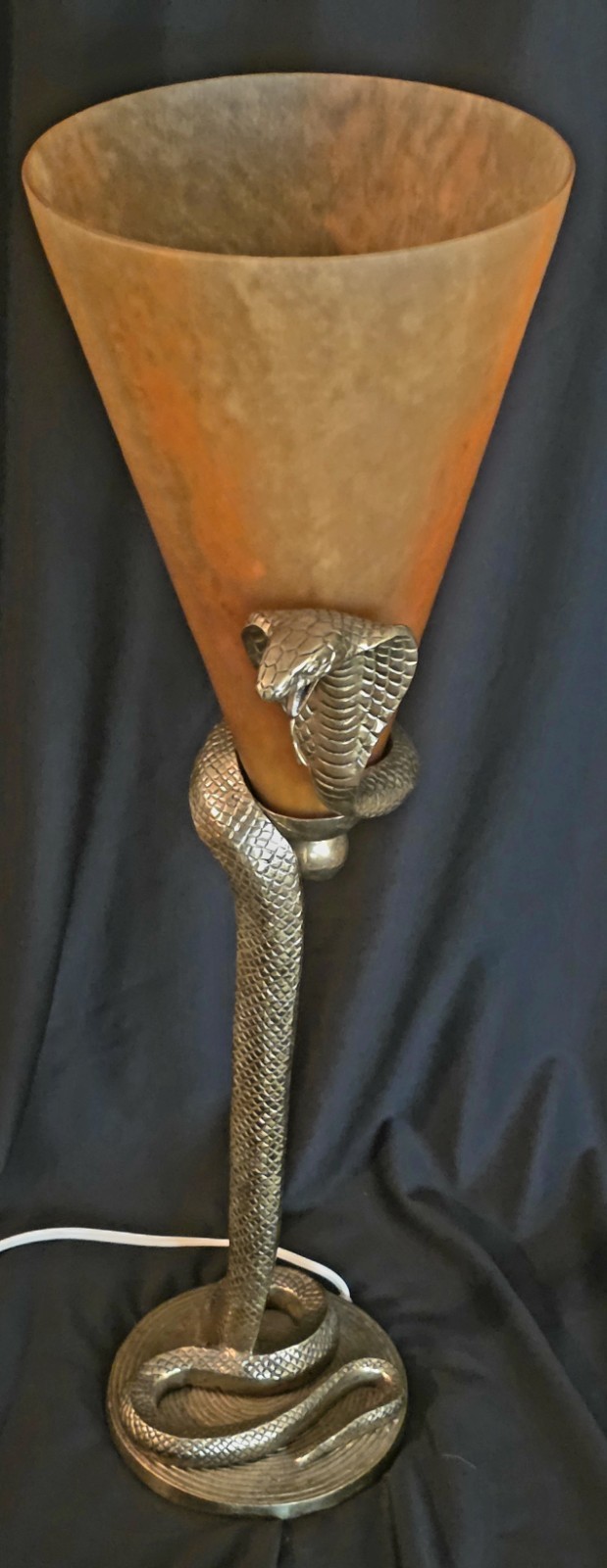 RARE Vincent Garnier Paris Bronze Cobra Serpent Lamp Signed & Numbered RARE Vincent Garnier Paris Bronze Cobra Serpent Lamp Signed & Numbered