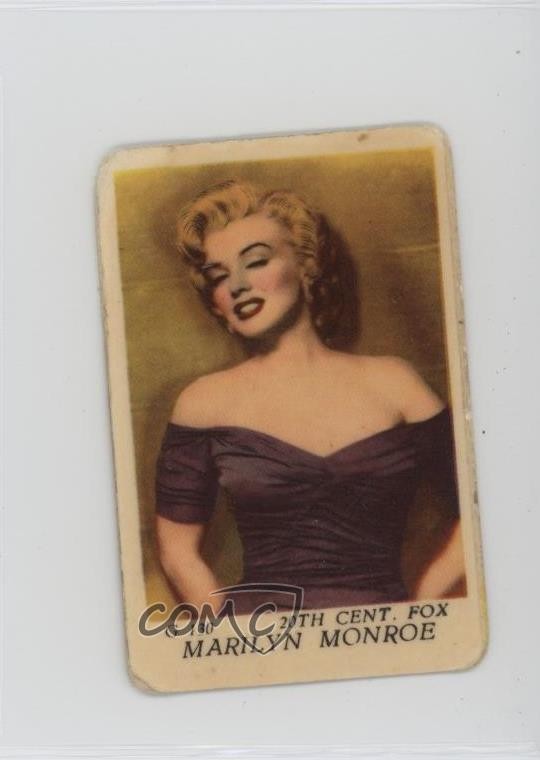1956 Bokstavsbilder Lilla G Marilyn Monroe #G130 0cp0