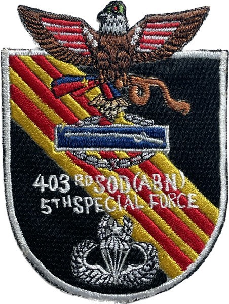 WARTIME 403rd SOD, 5TH SPECIAL FORCES GROUP (ABN) PATCH (APCI-1003)