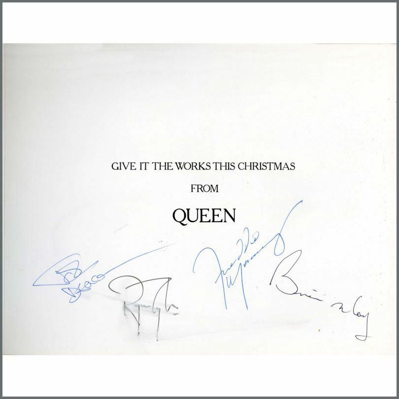 Queen 1984 Autographed Works Tour Christmas Card (UK)