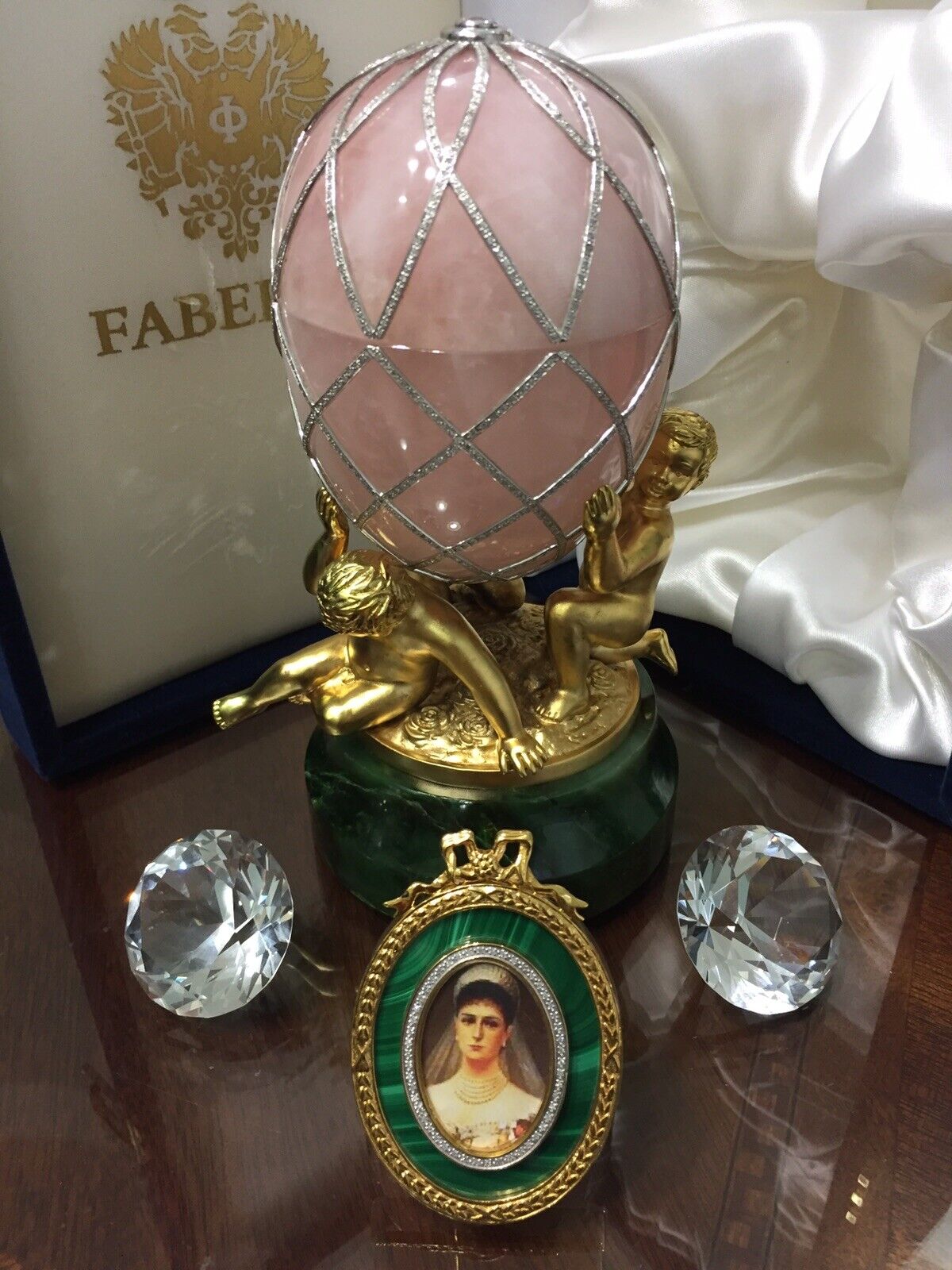 FABERGE IMPERIAL DIAMOND TRELLIS EGG - LIMITED EDITION