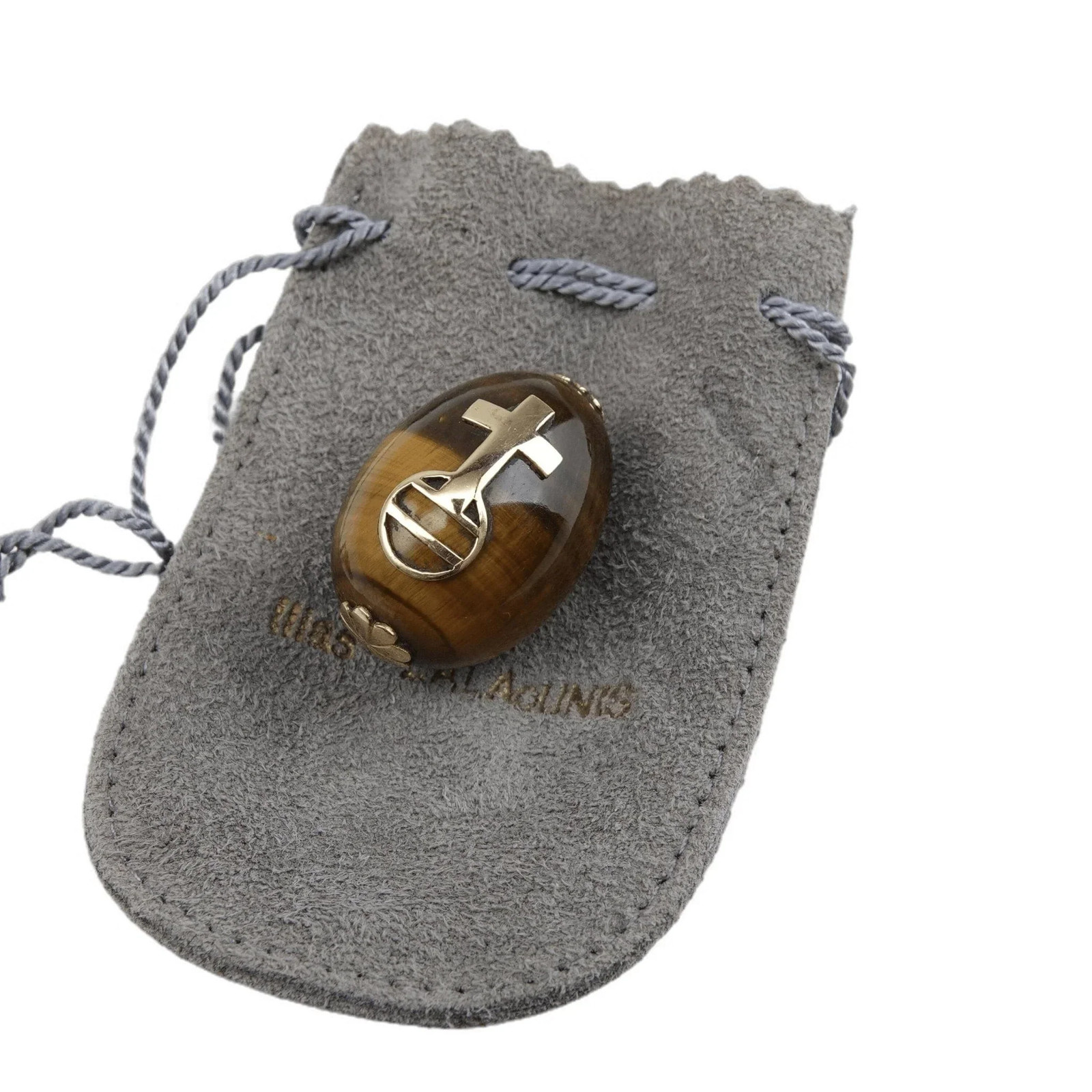Ilias Lalaounis (1920-2013) 18k gold on Tigers Eye Easter Egg Ilias Lalaounis (1920-2013) 18k gold on Tigers Eye Easter Egg