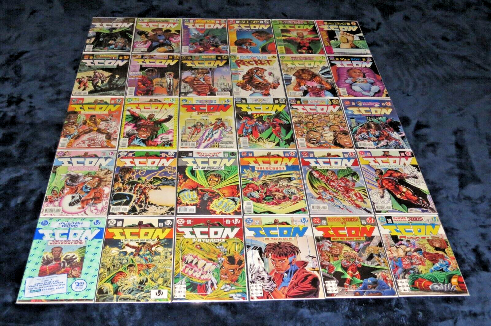 ICON 1 - 42 MILESTONE MEDIA 1993 DC COMICS STATIC RUN LOT 45 COMPLETE COLLECTION