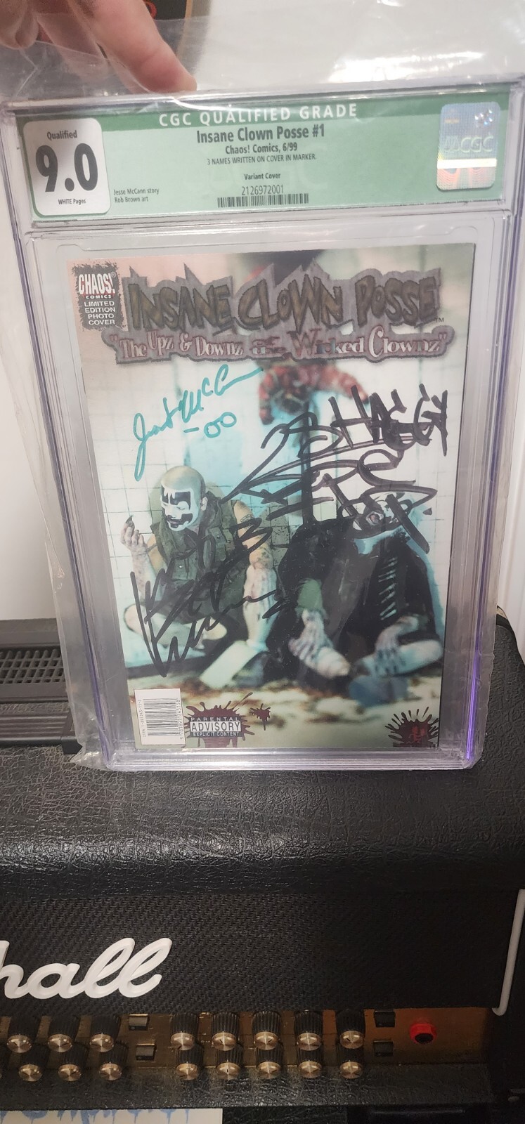 Insane Clown Posse The Upz & Downz of the Wicked Clownz #1 Signed Cgc 9.0 Insane Clown Posse The Upz & Downz of the Wicked Clownz #1 Signed Cgc 9.0