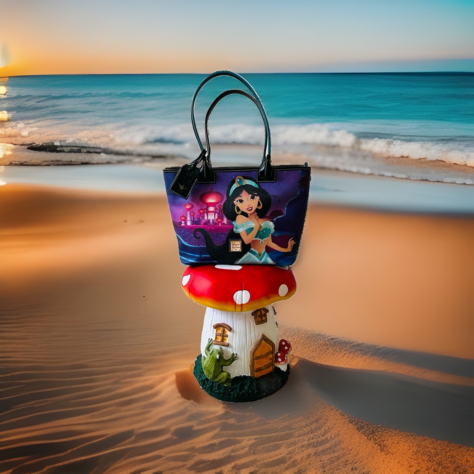 NWT Dooney & Bourke Disney Dream Big Princess Jasmine Tote RARE 