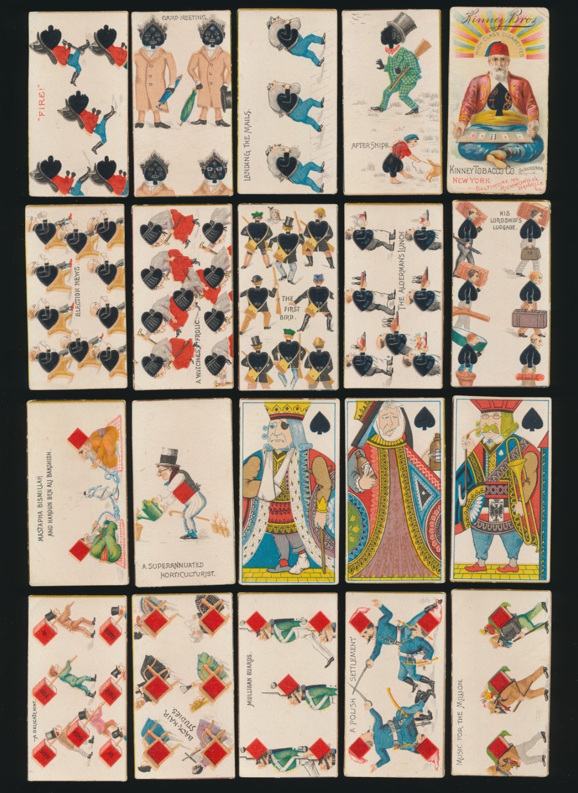 1888 N219 Kinney HARLEQUIN CARDS (Ser 1) -Full Set (52) *ALL AD POSTER CARDS* 1888 N219 Kinney HARLEQUIN CARDS (Ser 1) -Full Set (52) *ALL AD POSTER CARDS*
