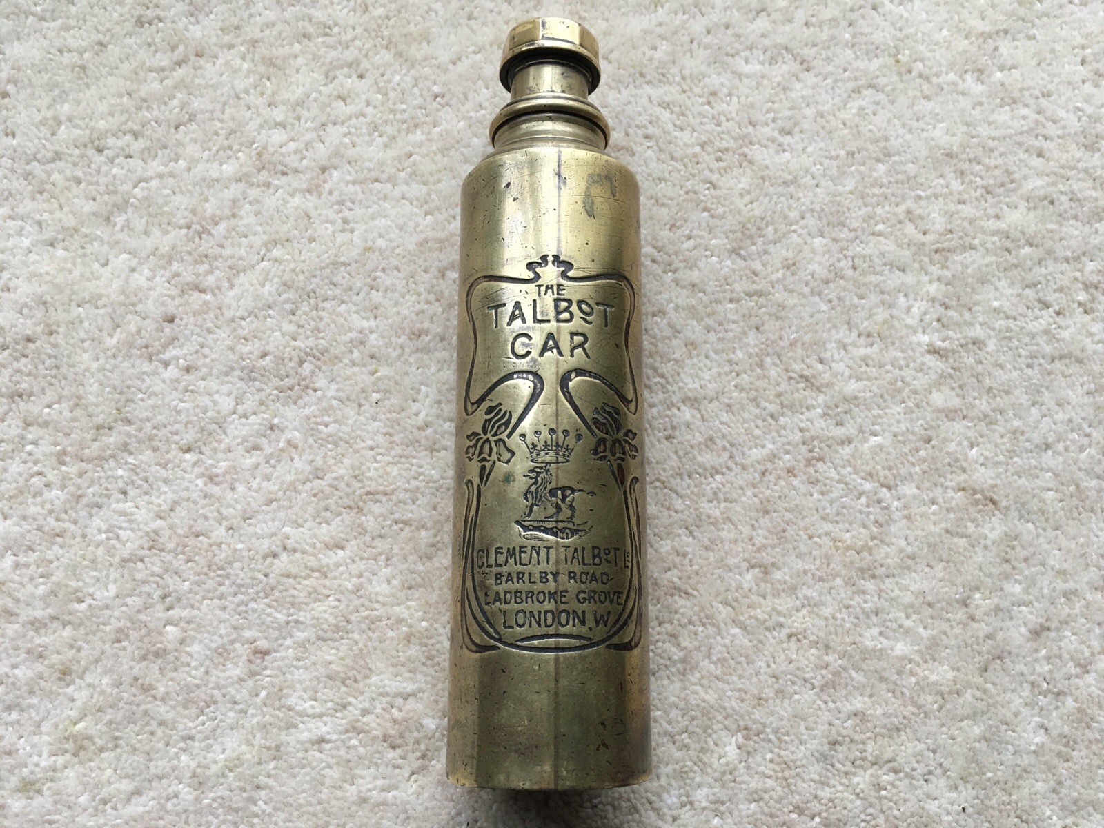 V.RARE C1903-4 THE TALBOT CAR CLEMENT TALBOT Ltd LADBROKE GROVE CAR LAMP LIGHTER V.RARE C1903-4 THE TALBOT CAR CLEMENT TALBOT Ltd LADBROKE GROVE CAR LAMP LIGHTER
