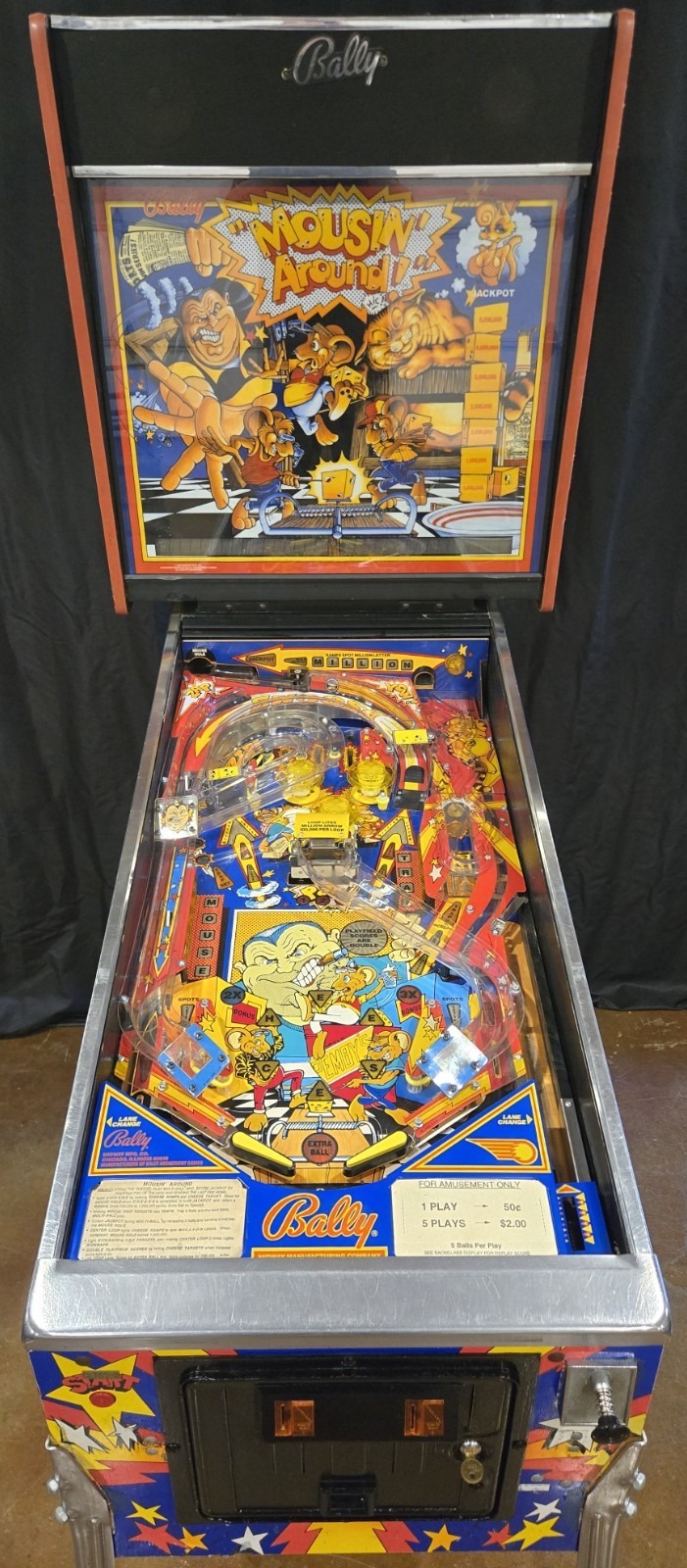 Mousin' Around Pinball Machine (Bally) 1989 = Prototype #6 of 12