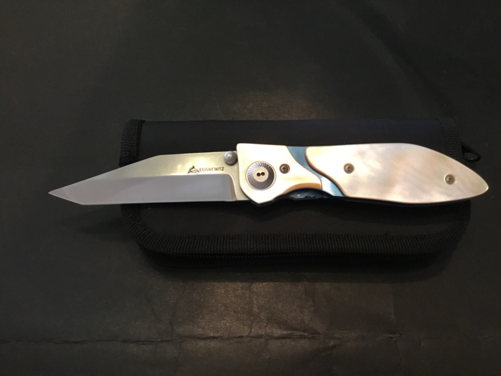 Custom Allen Elishewitz MOP Linerlock Flipper Folder Folding Knife Custom Allen Elishewitz MOP Linerlock Flipper Folder Folding Knife