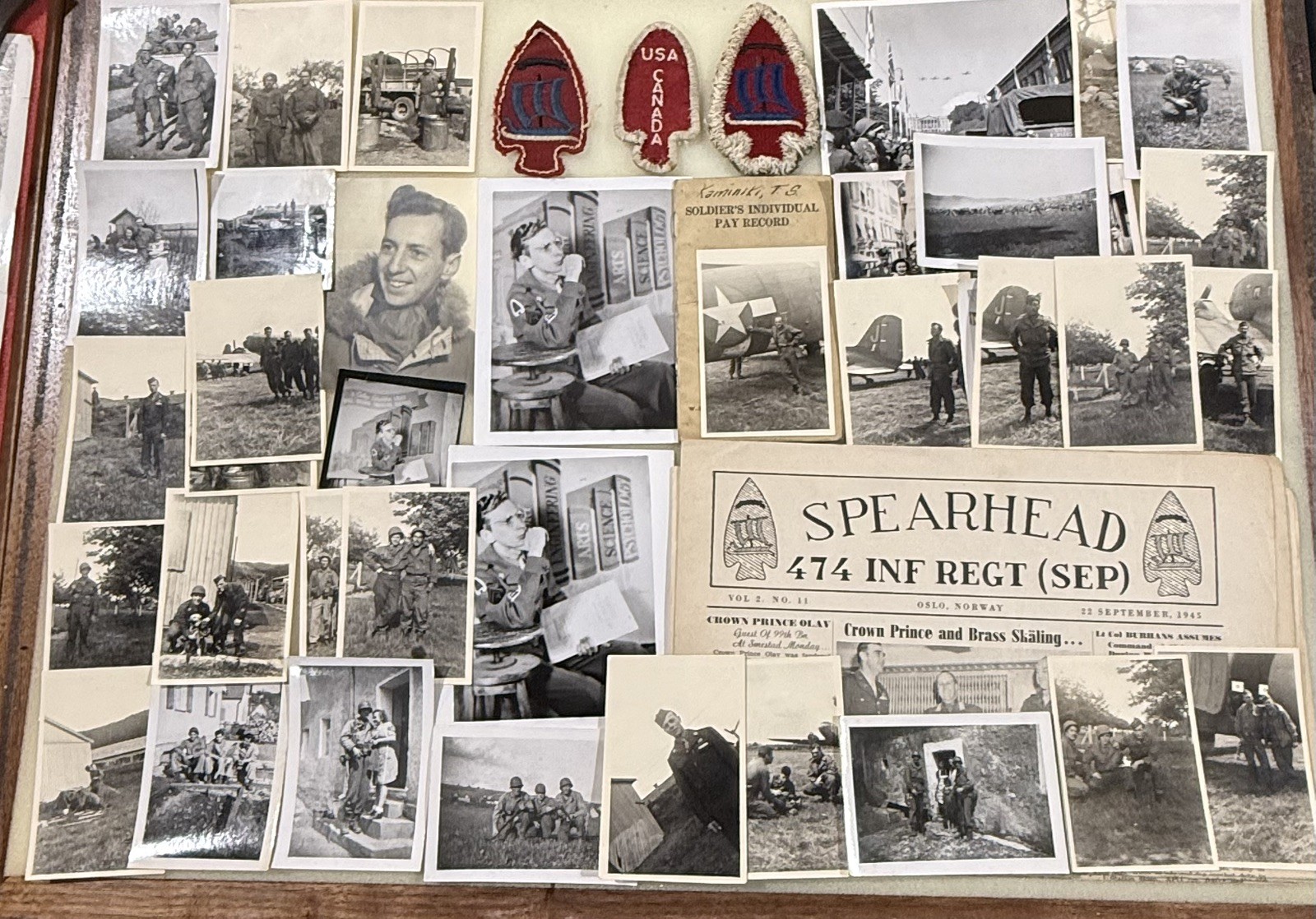 Rare Original WW2 474th & USA Canada special Force named Grouping Rare Original WW2 474th & USA Canada special Force named Grouping