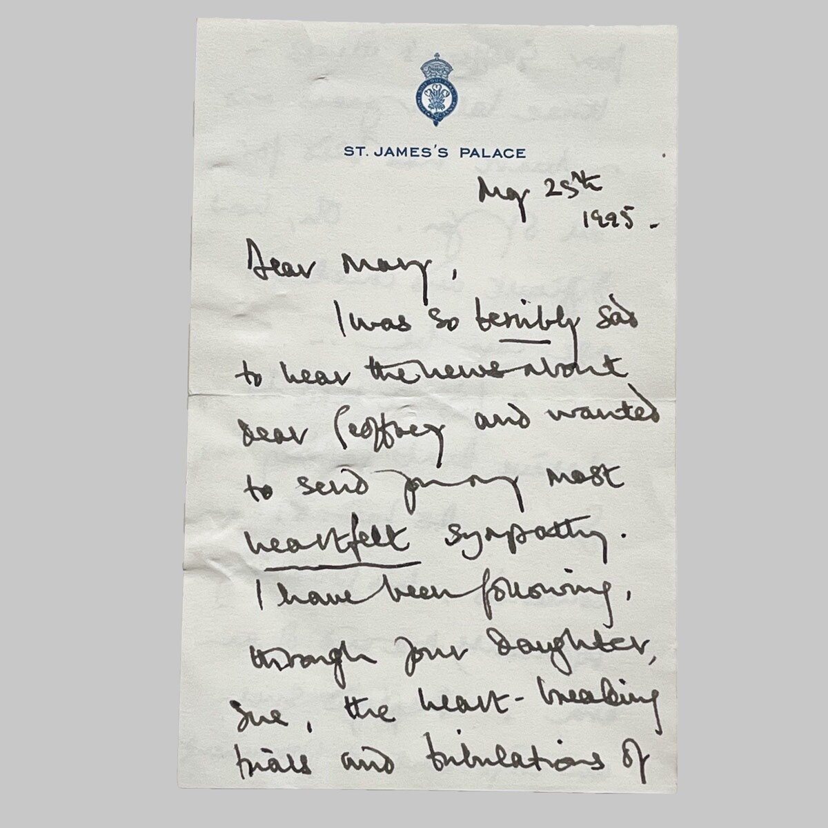 1995 King Charles III Autograph Letter Signed Prince Charles Signed 1995 King Charles III Autograph Letter Signed Prince Charles Signed
