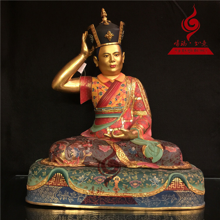 20'' Tibet Gyalwang Karmapa Guru Buddha Bronze Statue 20'' Tibet Gyalwang Karmapa Guru Buddha Bronze Statue