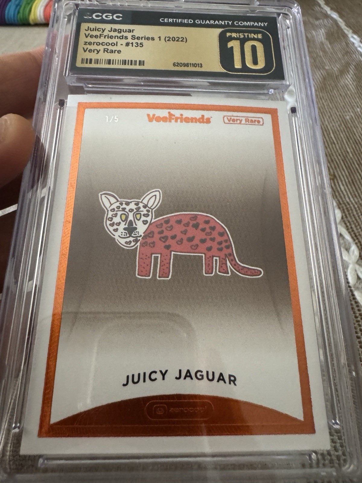 VeeFriends Series 1 ZeroCool Juicy Jaguar 1/5 VR Pristine 10 - Extremely Rare VeeFriends Series 1 ZeroCool Juicy Jaguar 1/5 VR Pristine 10 - Extremely Rare