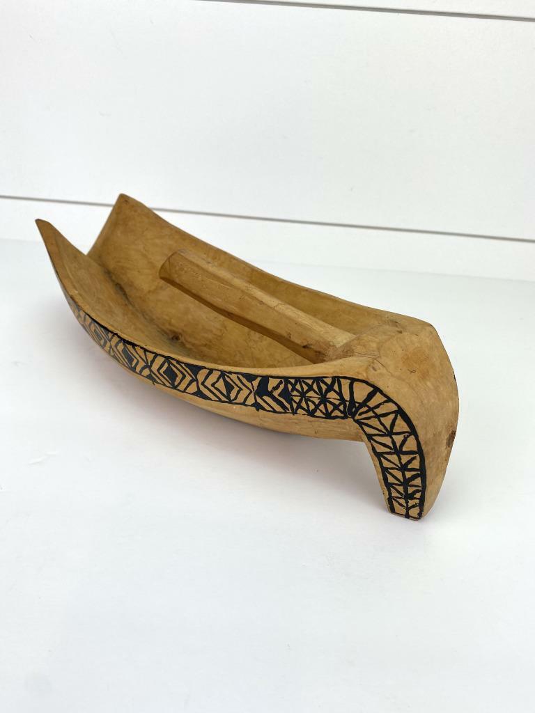 Vintage Hand Carved Wood Tool Scoop Potlatch Bowl Tlingit First Nations ?