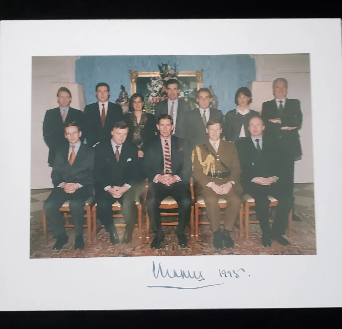 King Charles III Signed Autograph 1995 Royal Tour Presentation Photo UK Royalty King Charles III Signed Autograph 1995 Royal Tour Presentation Photo UK Royalty