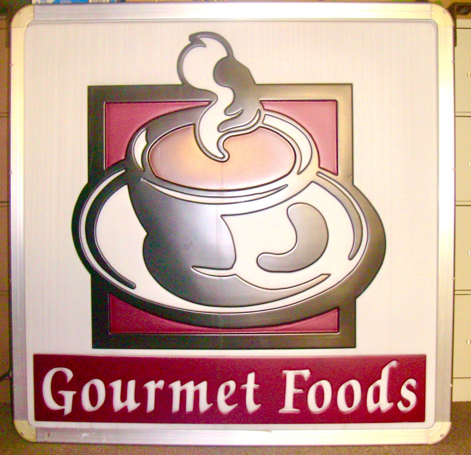 Gourmet foods sign, led, electric, 49-3/8 Gourmet foods sign, led, electric, 49-3/8