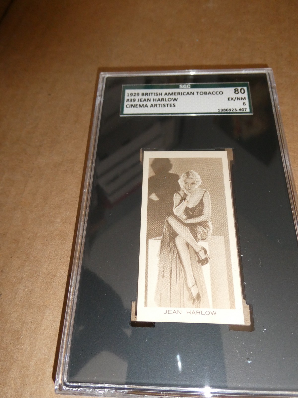 HTF SGC 6 80 1929 #39 Jean Harlow British American Tobacco Cinema Artistes Card HTF SGC 6 80 1929 #39 Jean Harlow British American Tobacco Cinema Artistes Card
