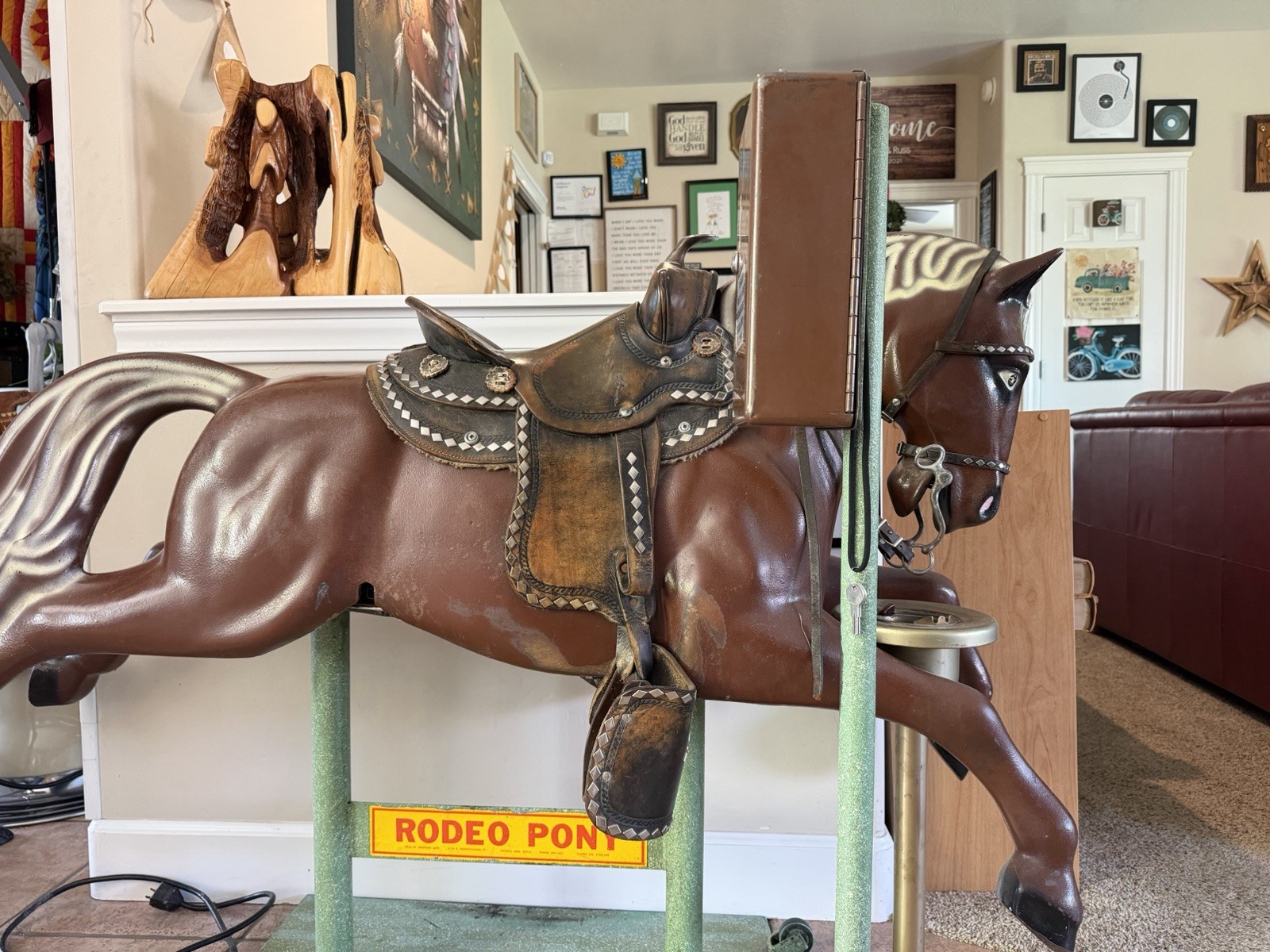 Paul W. Hawkins Rodeo Pony Kiddie Ride Machine Dated May 16, 1941 Paul W. Hawkins Rodeo Pony Kiddie Ride Machine Dated May 16, 1941