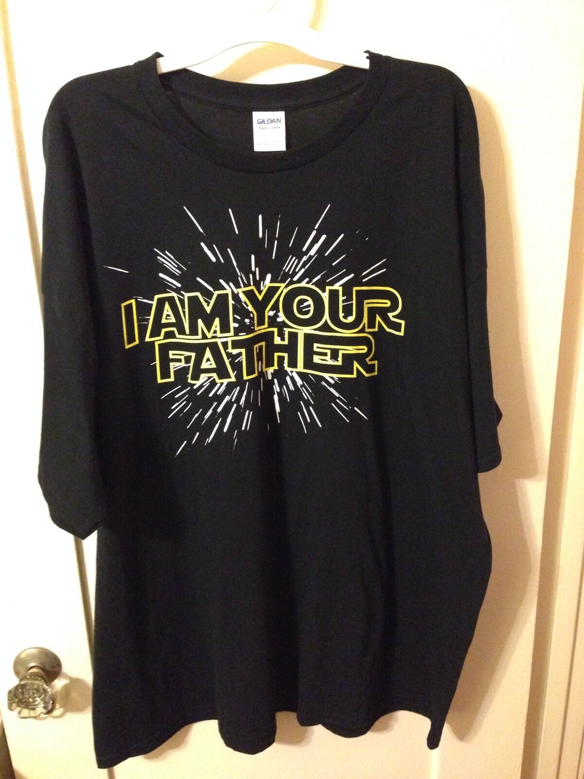 New Star Wars I Am Your Father Darth Vader Quote Lightspeed Scroll T-Shirt - 3XL