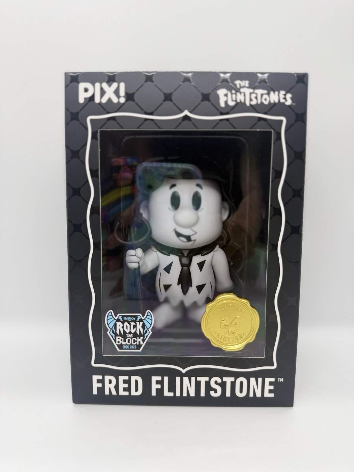 SDCC 2026 Thrilljoy Rock the Block Fred Flintstone Ultra Chase LE 24 SDCC 2026 Thrilljoy Rock the Block Fred Flintstone Ultra Chase LE 24