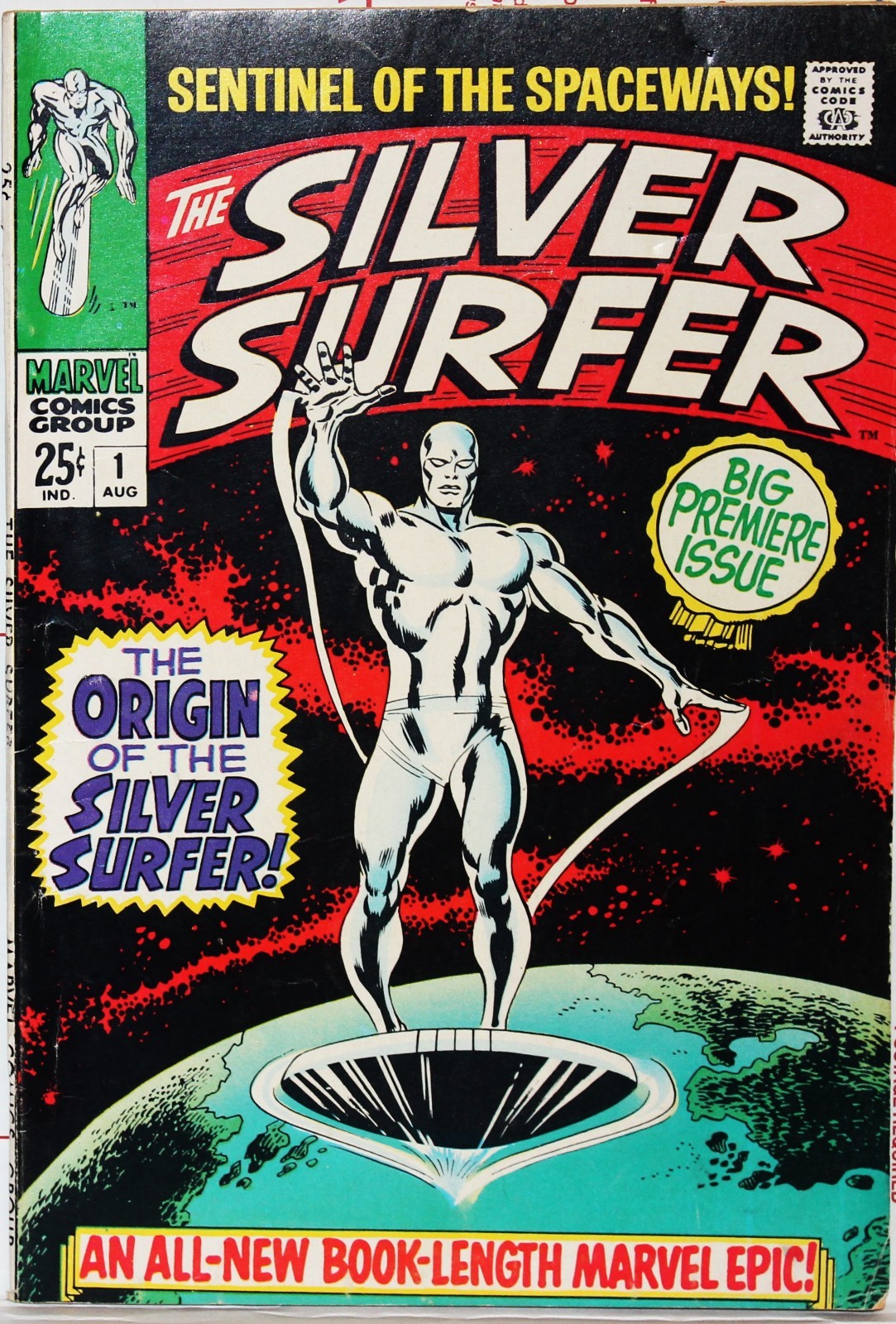 SILVER SURFER #1 AUTOGRAPHED BY STAN LEE & JOHN BUSCEMA VERY RARE