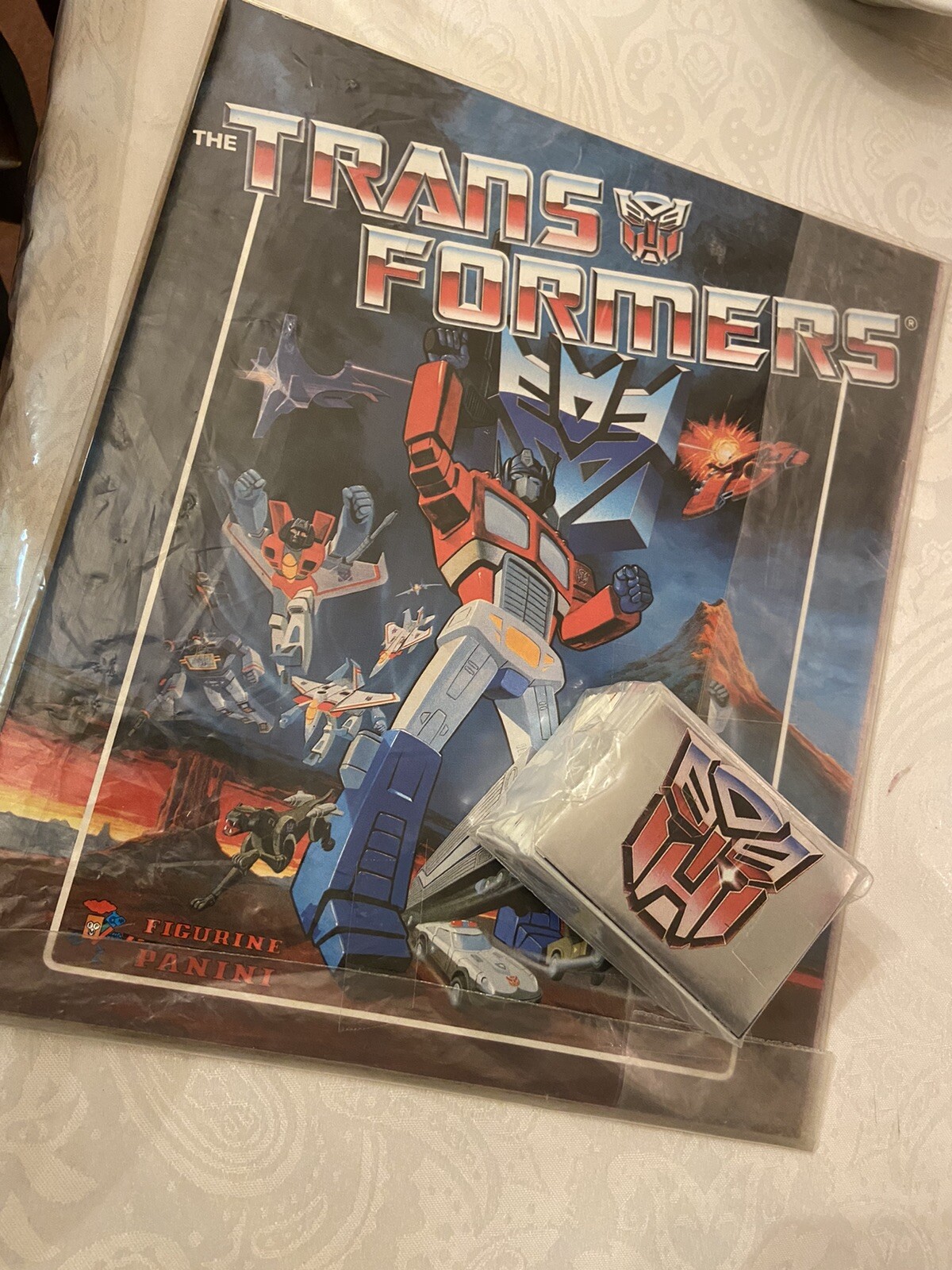 Transformers 1986 sticker book Panini and complete sticker set.