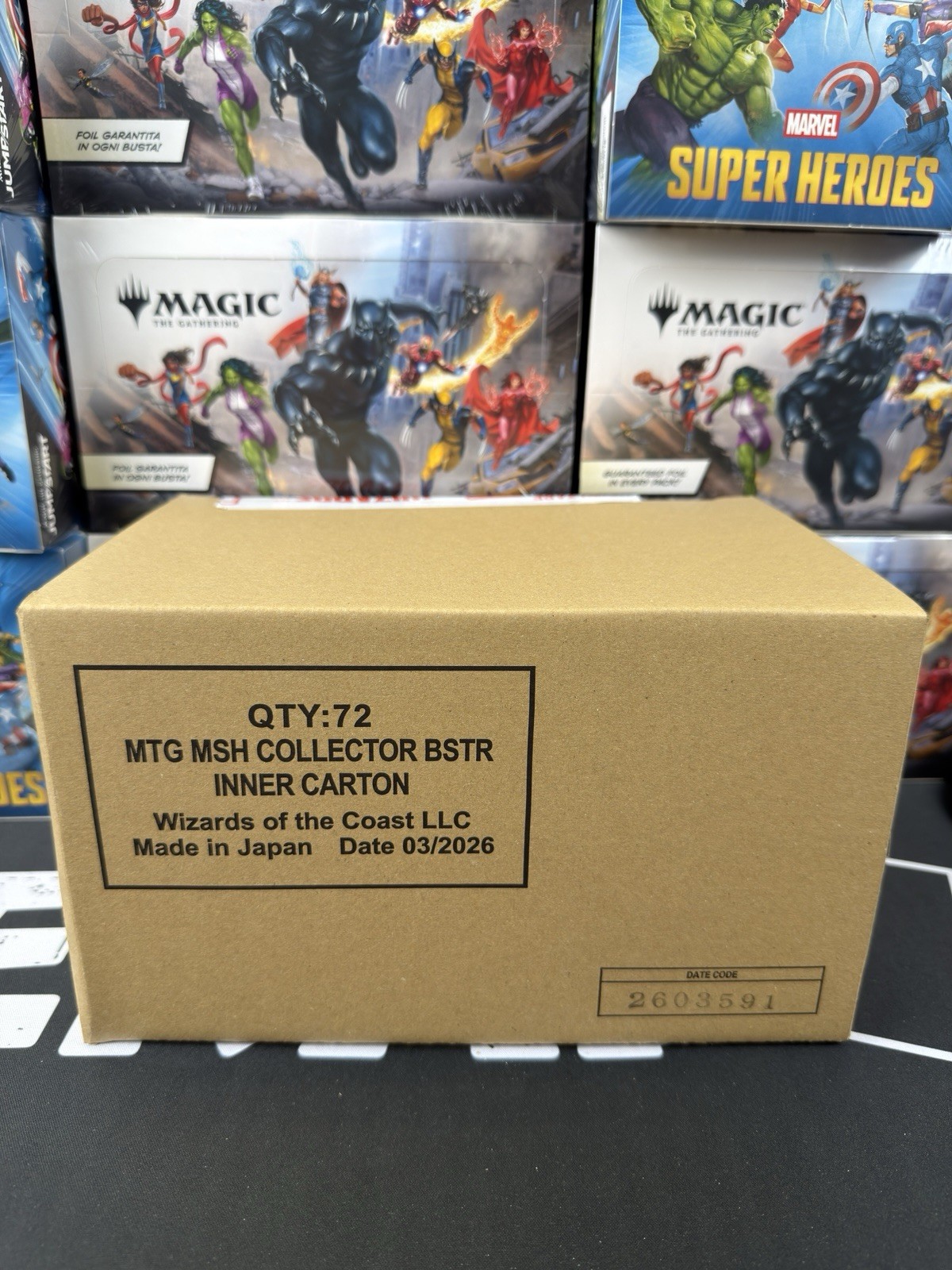 MAGIC THE GATHERING MARVEL SUPER HEROES COLLECTOR BOOSTER BOX SEALED CASE ENG