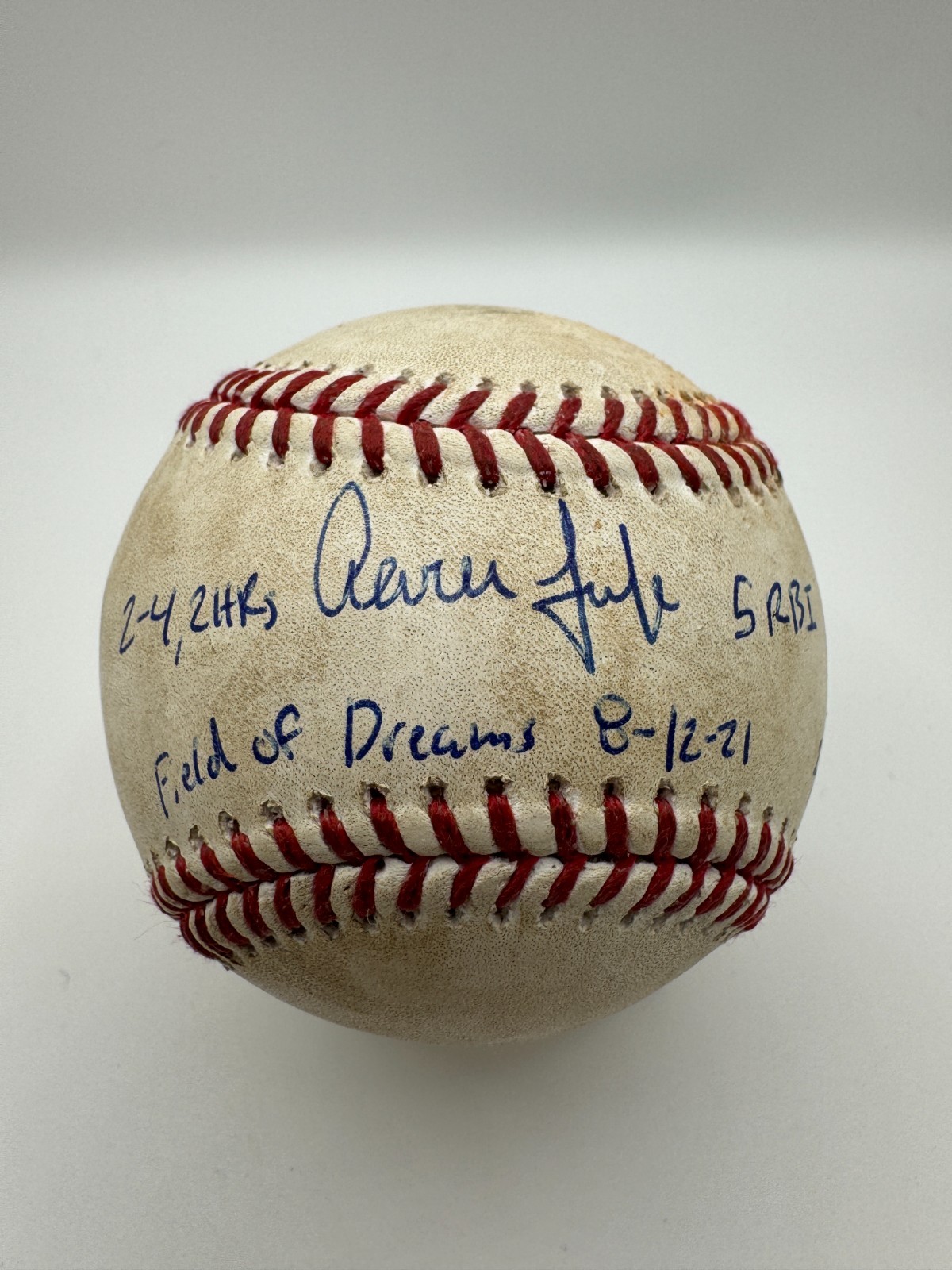 Aaron Judge Game Used HR Baseball Field of DREAMS Fanatics MLB Aaron Judge Game Used HR Baseball Field of DREAMS Fanatics MLB