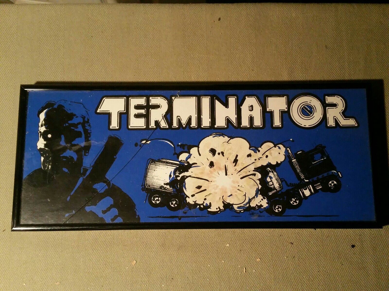 Terminator One office Poster/Place Card. signed. Original from the production. Terminator One office Poster/Place Card. signed. Original from the production.