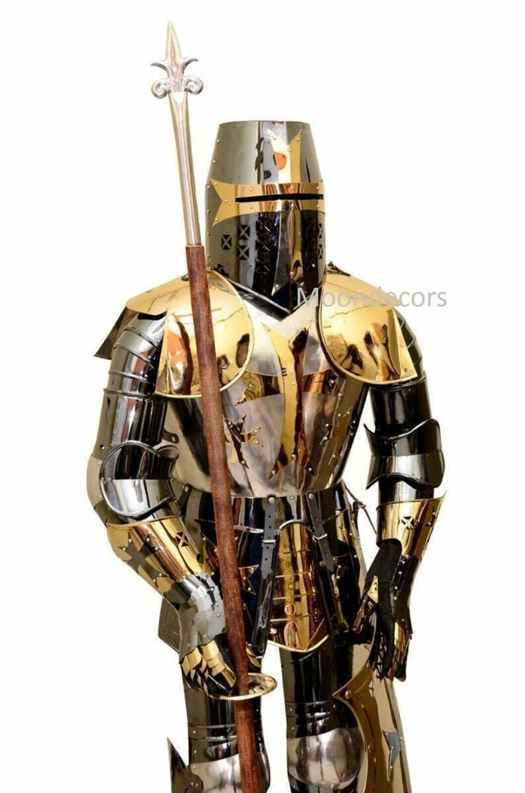 Medieval Knight Stainless Steel Full Body Wearable Combat Armor Fathers Day Gift