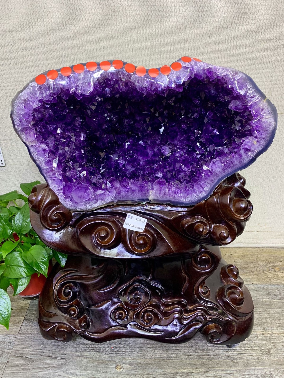 Natural Untreated Green Rind Amethyst Bag Energy Storage Office Desk Decor Gift Natural Untreated Green Rind Amethyst Bag Energy Storage Office Desk Decor Gift