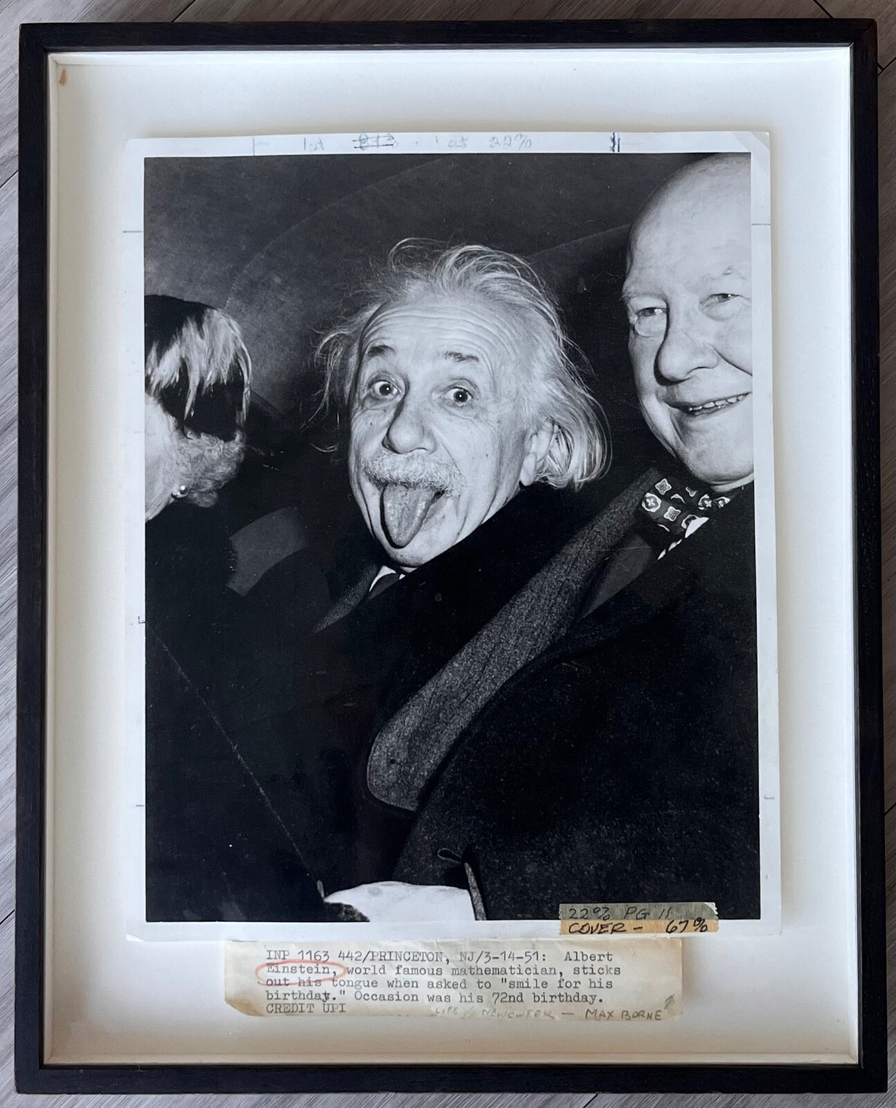 Albert Einstein (Original Uncropped Press Print / Princeton) Albert Einstein (Original Uncropped Press Print / Princeton)