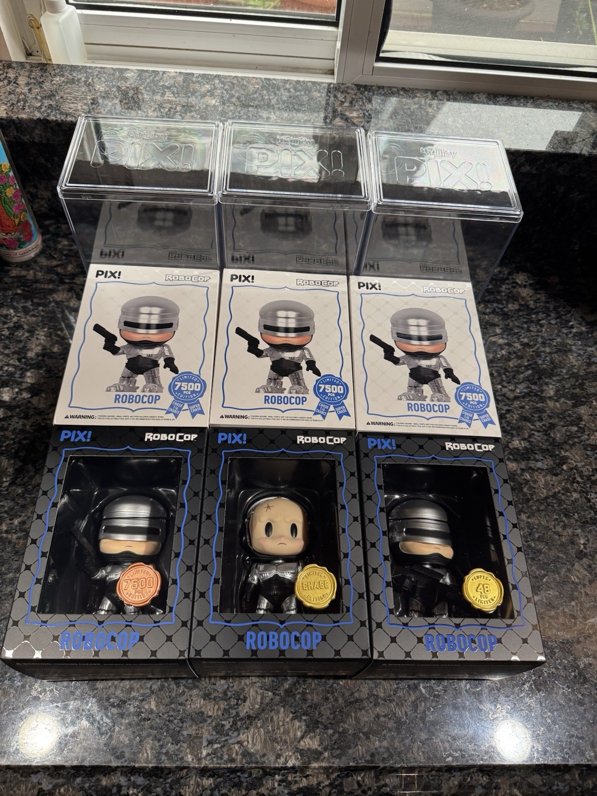 Thrilljoy PIX Robocop Hero Chase and SuperChase Limited Edition W/Protectors