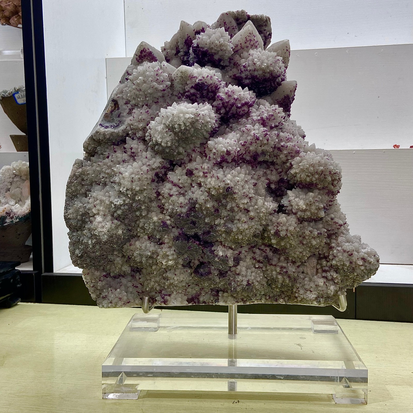 41.66lb Complete rare and gorgeous purple fluorite from Inner Mongolia, China 41.66lb Complete rare and gorgeous purple fluorite from Inner Mongolia, China