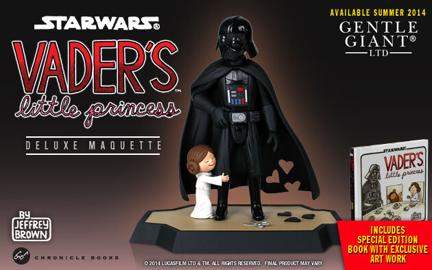 Gentle Giant Darth Vader's Little Princess Leia Marquette & Book Fathers Day