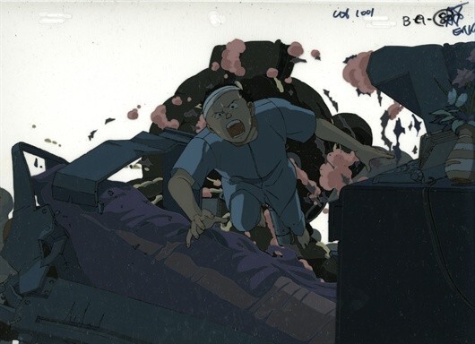 Akira Original Anime Production Cel - Tetsuo Attacked - Otomo - Masterpiece Akira Original Anime Production Cel - Tetsuo Attacked - Otomo - Masterpiece