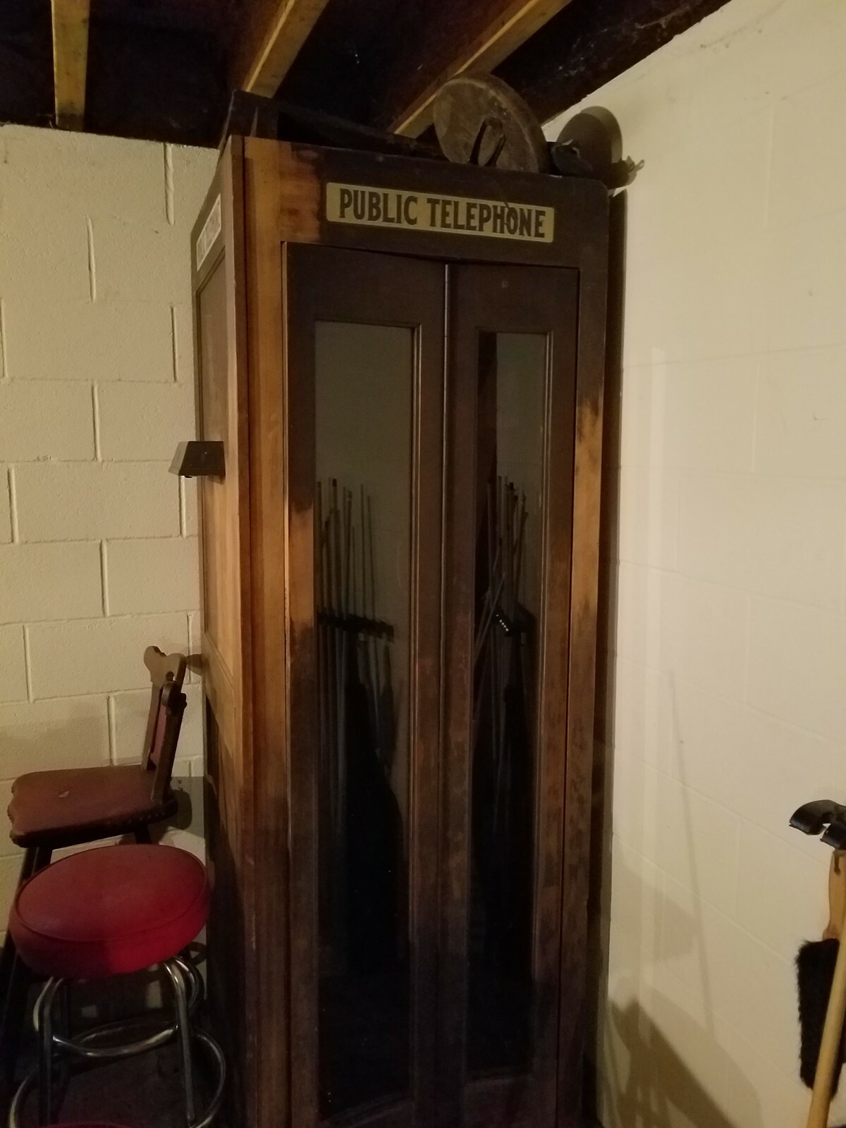 Very Rare Collectible Antique Bell System Copper Walled Phone Booth Very Rare Collectible Antique Bell System Copper Walled Phone Booth