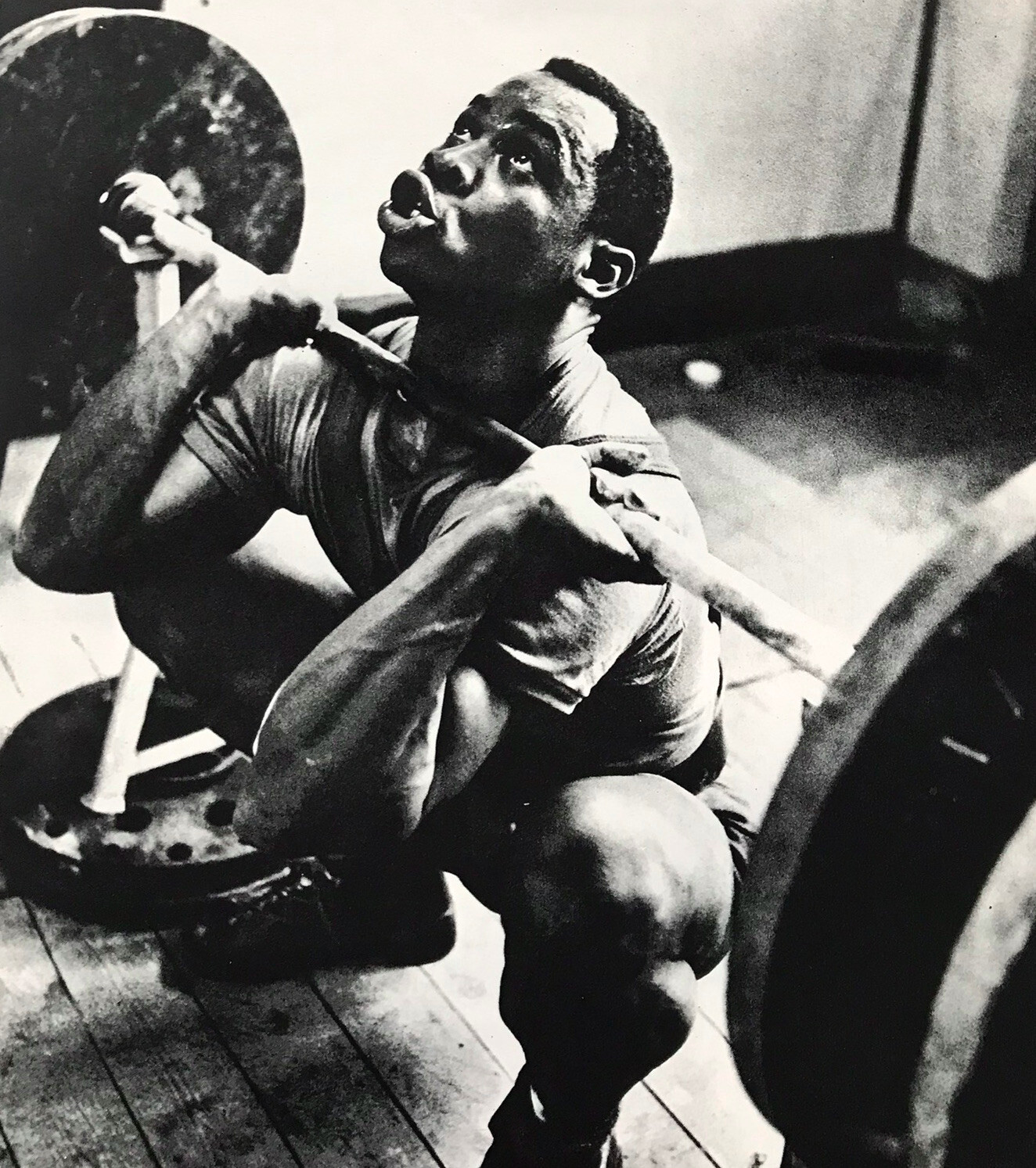 Study of Louis Martin Olympic weightlifter 1960 by Roger Mayne Study of Louis Martin Olympic weightlifter 1960 by Roger Mayne
