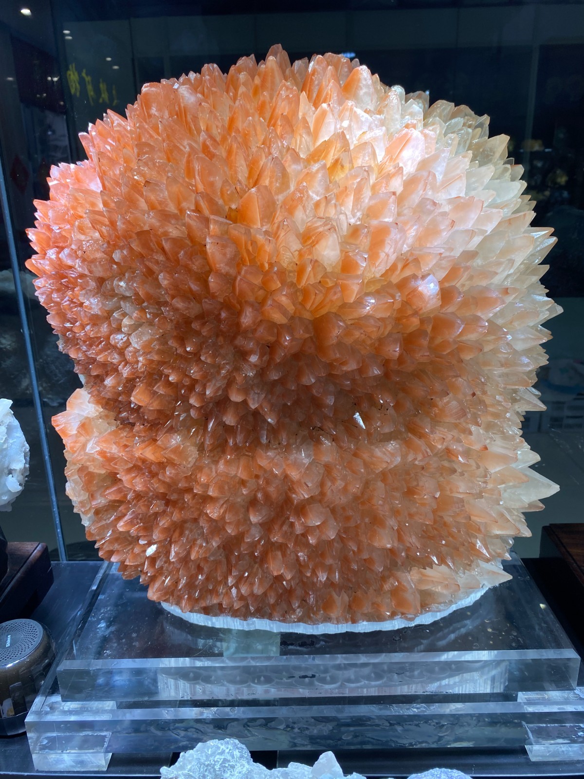 99lb Top Natural Red Calcite quartz crystal Rare Mineral specimens Collect+stand 99lb Top Natural Red Calcite quartz crystal Rare Mineral specimens Collect+stand