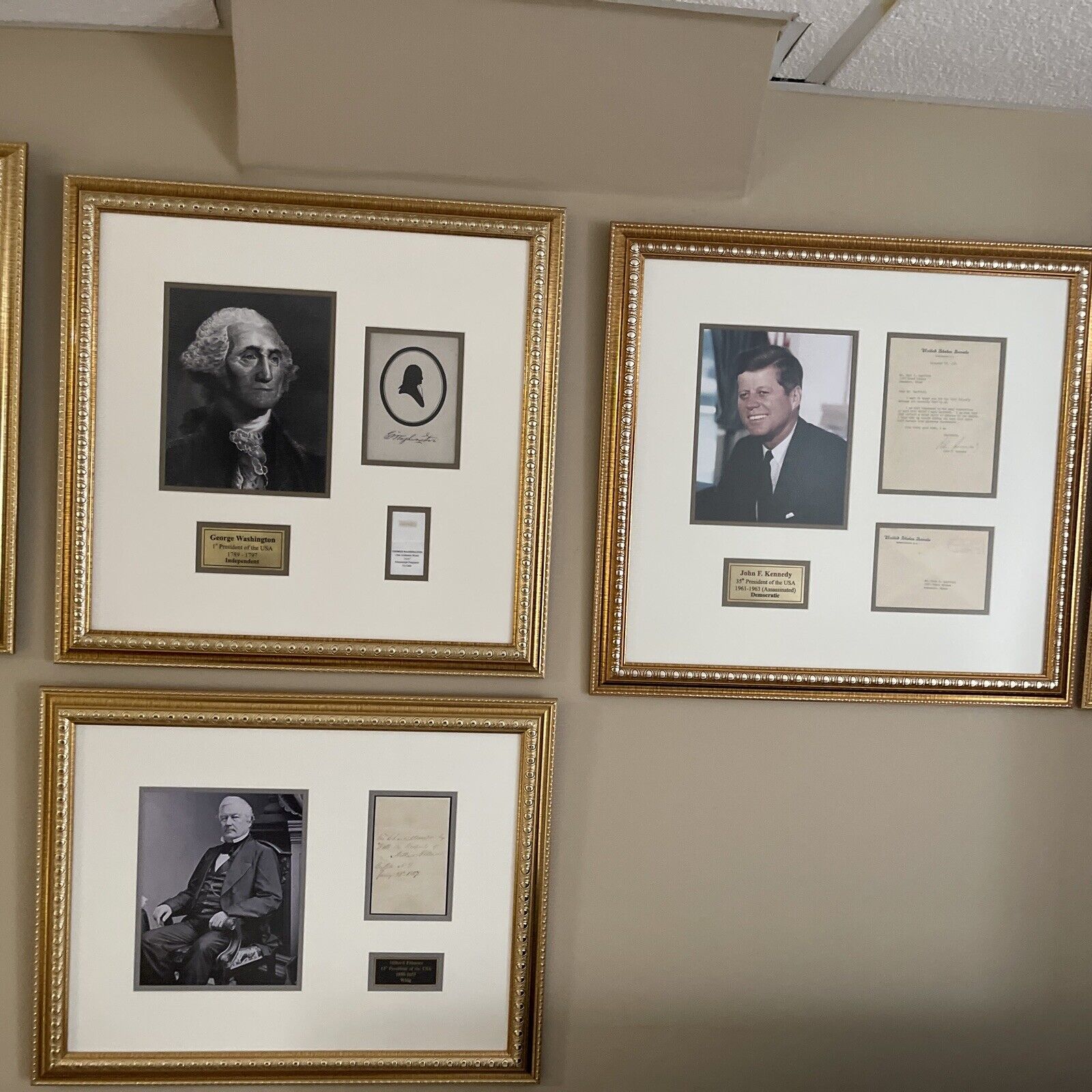 All Presidential Signatures Museum Framed and Ready To Display Investment Lot