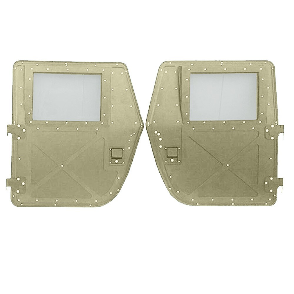 New 2 Tan X-Doors Military Humvee X-DoorM998M1038 Front or Rear-Made in USA