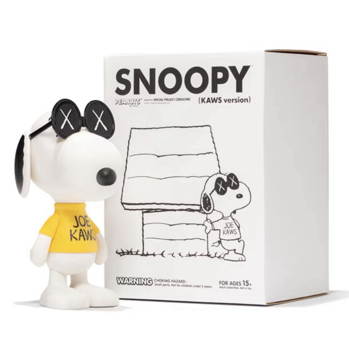 Original Fake x Kaws × Peanuts Joe Snoopy Vinyl Figure New NIB Original Fake x Kaws × Peanuts Joe Snoopy Vinyl Figure New NIB