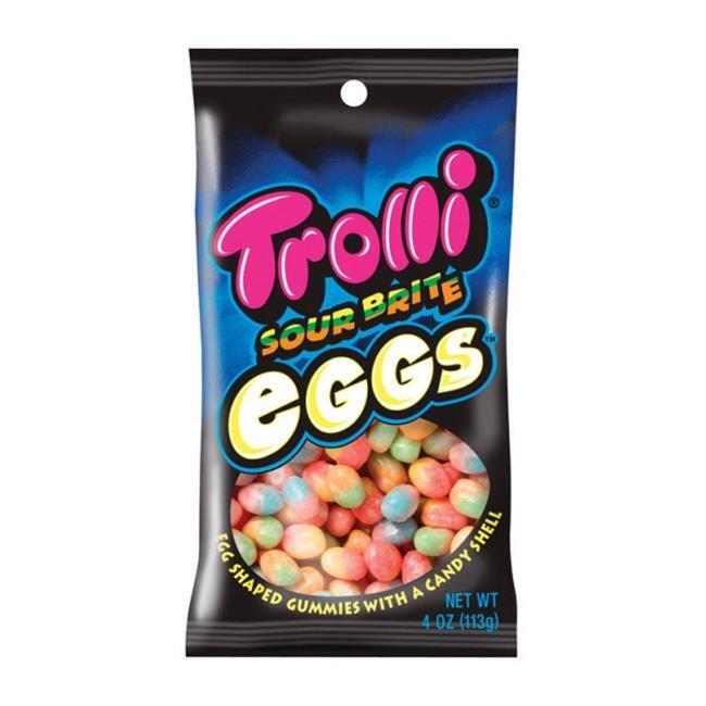 Trolli 12088 Sour Brite Crawler Eggs Gummi Candy - pack of 12