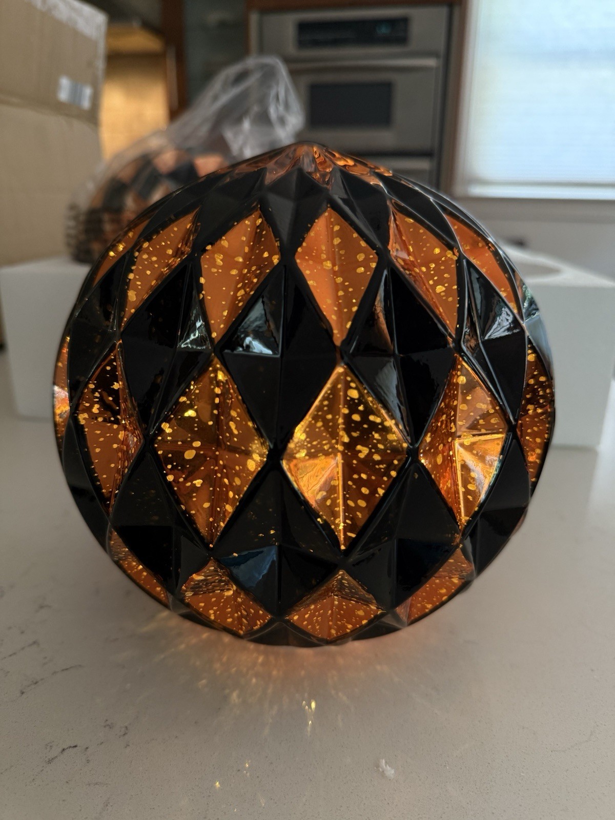 Valerie Parr Hill QVC Harlequin Spheres S/2 Halloween SOLD OUT