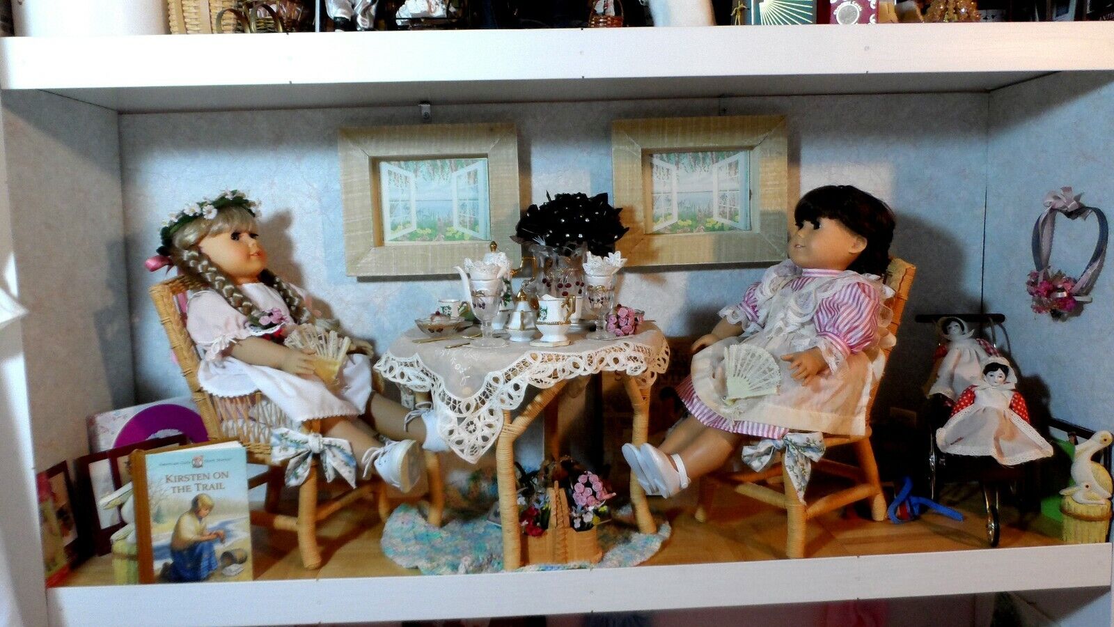 Vintage American Girl Dolls Samantha & Kirsten plus a Treasure Trove of Goodies