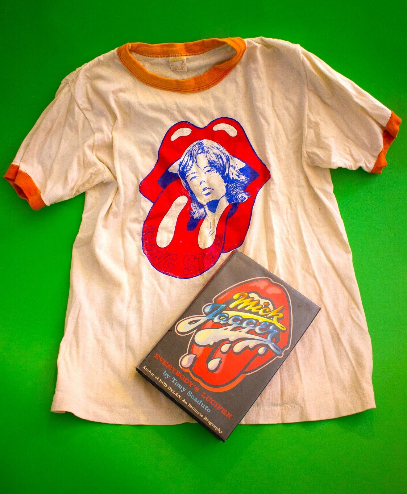 Authentic Vintage '73 Rolling Stones T-Shirt and Goodie Bag + Secret Surprise 
