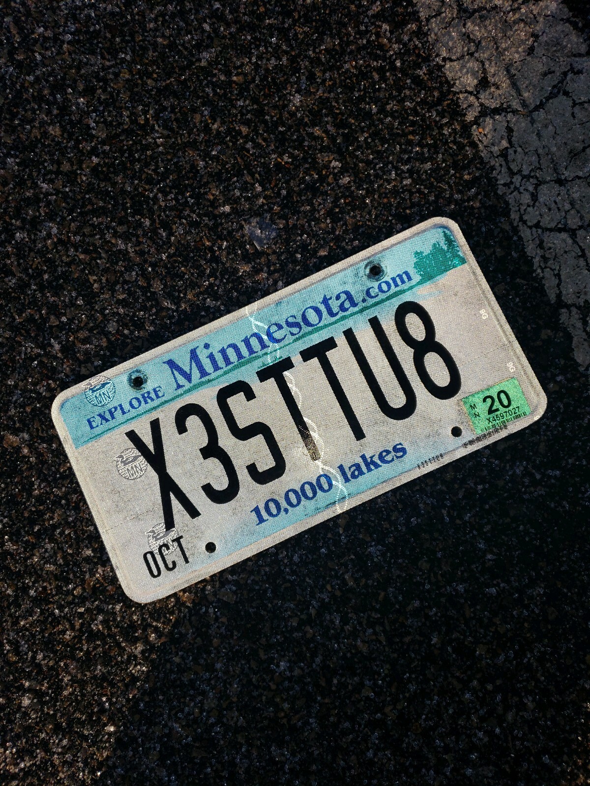 Offensive MN 10,000 LAKES LICENSE PLATE X3STTU8 